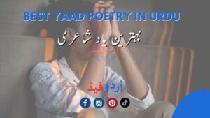 Yaad Poetry In Urdu