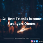 Best Friends become Strangers Quotes