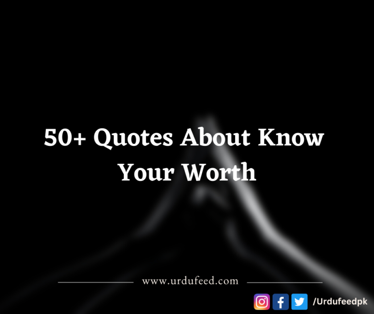 quotes about know your worth